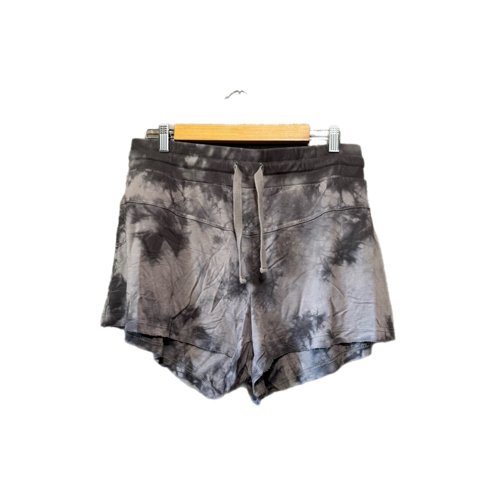 Joy Lab Shorts Women Large Gray Tie Dye Excellent Drawstring Athleisure Lounge